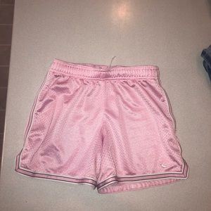 Pink nike athletic shorts